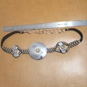 Vintage Metal and cord adjustable Belt